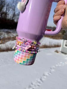 Easter Bracelets With Peeps Charm - Stanley Stack Accessory - Etsy Canada