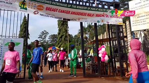 Female staff of the #Cameroon Radio Television are taking part in a breast cancer awareness walk to mark the pink October month. The campaign has been organised by the Welisane foundation and other advocacy organizations | CRTVweb