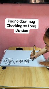 5.5K views · 379 reactions | Paano daw mag Checking sa Long Division || Grade 2 #practice #LongDivision | Alyssa khate | Facebook