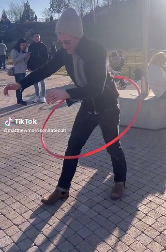 Matthew Morrison Hula Hooping Adventure in NYC