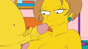 SIMPSONOVI PORNO MILF EDNA VELKÁ PRSA HONĚNÍ