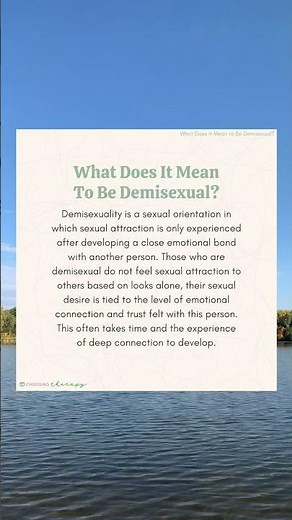 What does it mean to be Demisexual?