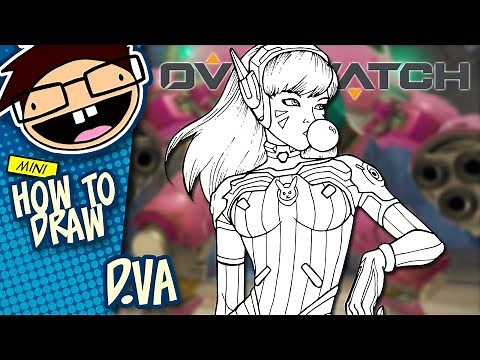 How to Draw D.VA (Overwatch) | Narrated Easy Step-by-Step Tutorial
