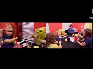 SML Movie: Shrek’s Endless Cheesecake! Original VS BTS Side by Side