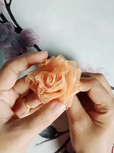 14K views · 757 reactions | New flower design from organza ribbon #embroidery #craft #diy | Asnimar Embroidery | Facebook