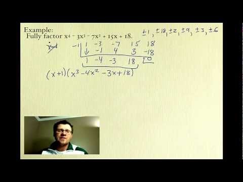 3.3 The Factor Theorem (Pre-Calculus 30)