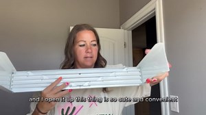 Wall Mounted Drying Rack for Laundry 40'', Folding Drying Rack Clothing Wall Mount with 5 Rods, Space Saving for Indoor Outdoor Bathroom Balcony (White, 40'')