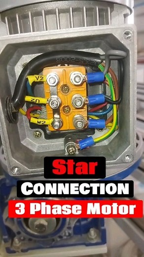 39 reactions | Star Connection 100% Practically for 3 Phase Motor #starconnection #3phasemotor #motorstarconnection #viral #mianelectric #motorconnection | Mian Electric | Facebook