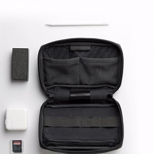 Native Union Stow Organizer – Premium Travel Tech Kit Crafted with Durable Canvas – Keep Essentials Organized with Flexible Storage & Quick-Access Pocket for Cables, Chargers, SIM Cards & More (Slate)