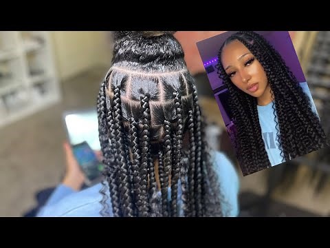 Goddess Bohemian Knotless Box Braids | How to get large boho knotless (beginner friendly)
