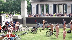 World Naked Bike Ride (WNBR) London 2018: The protest had 1300 riders who followed six routes, covering around 50 miles of London streets.   This was the 15th annual WNBR ride in London. It supports worthy causes and is fun, free and legal.