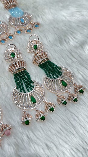 5.7K views · 18 reactions | American Diamond Earrings Code-919309 #arihantbangles #earrings #adjewellery #beads #designerjewellery | Arihant Bangles | Facebook
