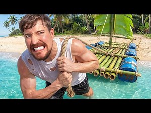 Trapped On An Island Until I Build A Boat 🚤 | Survival Challenge | MrBeast