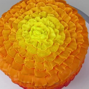 Fall Inspired Buttercream Ruffle Cake! | The Icing Artist