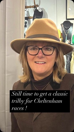 Thank you Mandy for the lovely picture of you wearing your classic trilby hat ! You do suit them & came back to buy another few in different colours ! #trilby #trilbyhat #cheltenham #races #millinery #fashion #love #felts www.eleganceofperth.com | Elegance Of Perth