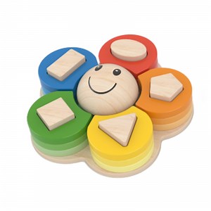 [Hot Item] Wooden Shape Sorter Stacker Puzzle Toy