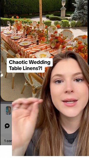 9.6K views · 174 reactions | Yay or nay: Chaotic Wedding Table Linens #maximalistwedding #weddingplanning #weddingtableideas | Lynea D'Aprix | Facebook