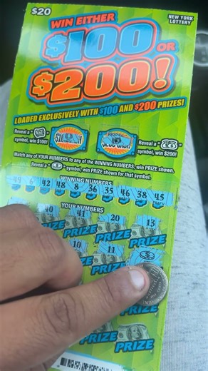 $200 on win either $100 or $200👍 #newyorklottery