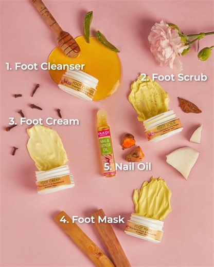 VAADI Manicure & Pedicure Kit is an ultimate way to pamper your hands and feet, this weekend! It is a divine combination of various herbs and aromatic oils, that beautify your hands & feet. It will cleanse, moisturize and smoothen the skin on your hands & feet; and take good care of your nails too. Get yours today online! #nailcare #feetcare #footcare #handscare #pedicurekit #manicurepedicure #manicure #vaadiherbals #vaadiorganics #beautybrand #organicproducts | Vaadi Organics Mauritius