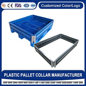 [Hot Item] 100% Recycled Polypropylene Perforated 1200mm X 1000mm X 330mm Custom Size OEM Pallet Collar Factory for Express Delivery Industry Trade & Logistics