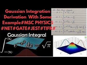 Gaussian Integral Derivation With Some Practice💯#MSC Physics#MP#IIT Delhi Syllabus#viral#iit#