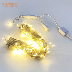 Safety Connectable Waterproof Fairy Light Backdrop 2.0mmod PVC Cable Christmas Light String LED