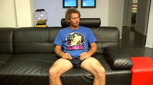 Small cock Aussie cums twice