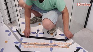 Neo-Angle Shower Door 34" D x 34" W x 72" H for 36-in Shower Pan, 1/4" SGCC Tempered Glass Shower Door with Explosion-Proof Film, Chrome Corner Shower Enclosure, Easy to Clean, Base Not Included