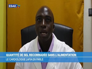 🌍🇧🇯 Suivez sur le ESAE TV, l'importance du sel dans l'organisme et de sa dose dans l'alimentation pour ne pas avoir les maladies cardiovasculaires. 🌍🇧🇯 *Propos recueillis : Helvic HOUNGBETOWO, Muhydeen LAWANI et Marcel KPOTI* 👉👉 Cliquez sur les liens suivants ➡️ https://youtu.be/xFtndC6yyss ➡️ https://fb.watch/vK36KEfCpB/ ➡️ https://www.esaetv.bj/article/18567/quantite-de-sel-recommadee-dans-lalimentation-avec-le-cardiologue-lafia-20-actualite Nous sommes maintenant disponible sur les sm
