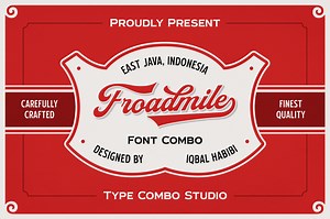 Froadmile Script & Sans   Extras, a Script Font by iqbal habibi
