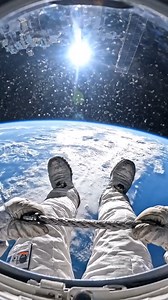123K views · 2.5K reactions | First Person Astronaut Spacewalk POV Floating High Above Earth! #Space #Astronaut #NASA #EVA #POV | Space Fact | Facebook