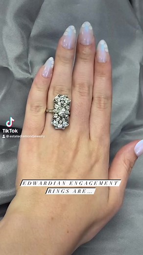 12K views · 297 reactions | Edwardian era jewelry is breathtaking #edwardian #antique #old #jewelry #engadgementring #explorepage | Estate Diamond Jewelry | Facebook