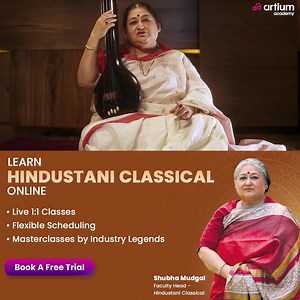 37 reactions | Hindustani Classical Music for Kids & Adults. Course designed by Shubha Mudgal   Learn ✅ Basic Concepts & Foundations (Swaras, Saptak, Alankar, Shruti) ✅ Raga Theory and Practice (Ragas, Bandish, Alaap, Taan, and Tihai) ✅ Tala (Rhythm) ✅ Voice Culture & Techniques ✅ Stage Presence & Improvisation ✅ Notations & History ✅ Advanced Topics (For Intermediate & Advanced Courses)* | Artium Academy | Facebook