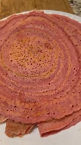 Instant Red Lentil- Masoor Dal & Beetroot Dosa (No fermentation required), a unique twist on the classic dosa with extra nutrition & flavor. Enjoy with chutney or sambar. 👇Ingredients Red lentil or masoor dal- 1 1/2 cups Ginger- 1 inch slice Green chili- 1 Cumin seeds- 1 tsp Cilantro- 1 handful Beetroot- 1, diced Water- 2 cups Salt- 1 tsp 👇Preparation *Don’t have to soak the red lentil, just rinse in water. *Grind everything to a smooth batter. *No fermentation required. *Make the dosas on a h