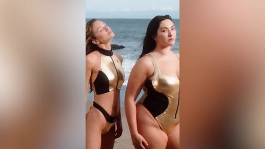 Khloé Kardashian sizzles in gold bathing suits for Body Glove collaboration