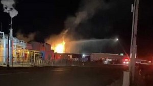 Massive fire breaks out at Jaxon Energy