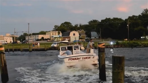 Extreme boat docking