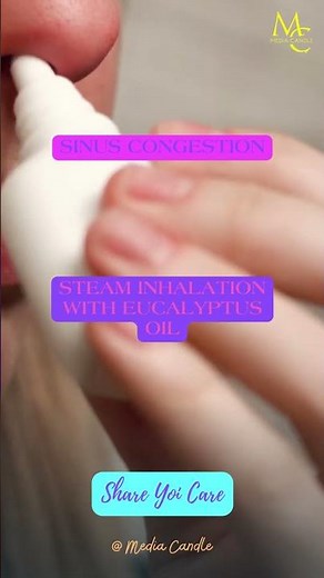 Sinus Congestion Relief: Steam Inhalation with Eucalyptus Oil | Quick and Natural Remedy