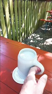 Beer from a stone mug at the mini-golf course in the beer garden near Forchheim on 6/13/26