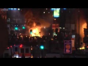 Tottenham London Riots coverage BBC News 7th August 2011 HQ