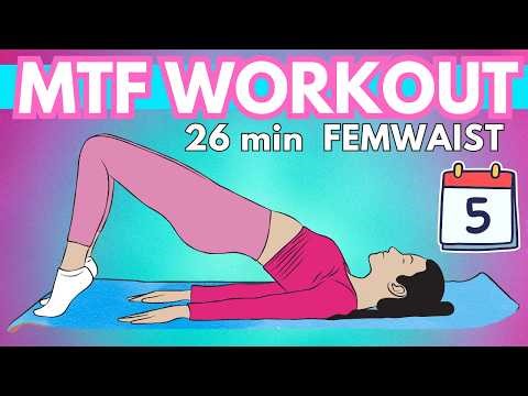 Day 5 – MTF Body Feminization Workouts | Core & Waist Sculpting Without Crunches