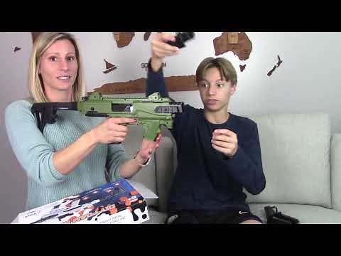 IZOKEE DIY Foam Blasting Semi-Automatic Gun with Pistol | Toy Gun Like Real Gun | Life-Like and Fun