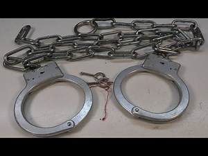 American Handcuff Company N-200 Bauchkette Belly Waist Chain Prisoner Transport Oversized Handcuffs