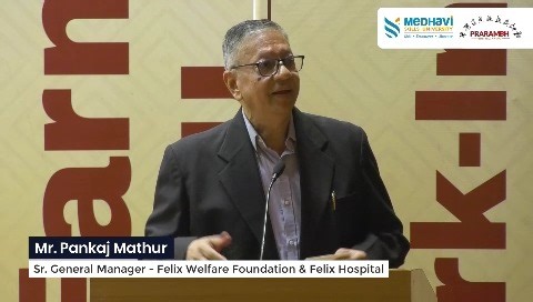 Mr. Pankaj Mathur, Senior General Manager at Felix Hospitals, inspired everyone with his positive and motivating message, emphasizing the importance of skill, quality, and global opportunities. His words encouraged all to strive for excellence and embrace the vast career prospects available, especially in healthcare growth at Felix Hospitals. #FelixHospital #Inspiration #Leadership #HealthcareExcellence #Motivation #CareerGrowth #HealthcareOpportunities #SkillAndQuality #GlobalOpportunities #Str