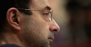 VIDEO: Man charges Larry Nassar in court