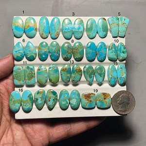 Mohave Turquoise Match Pair Gemstone AAA Quality Loose Gemstone - Etsy Canada