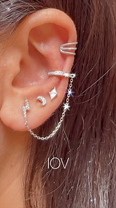 557K views · 4.3K reactions | ✨ Elevate your everyday look with these stunning sterling silver earrings and earcuff! ✨ Sleek, stylish, and oh-so-simple, they add just the right amount of sparkle to any outfit. Shine bright with effortless elegance!  #JewelryGoals #StylishSimplicity #EarringObsession | IOV jewelry | Facebook