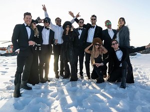 We're Jealous Of The Celebs Rich Enough To Cruise The Luxury 'Octopus' Superyacht In Antarctica, Pose With Penguins, And Snowboard