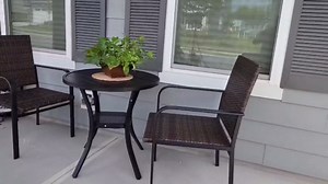 VICLLAX 7 Pieces Outdoor Dining Set with Rattan Patio Chairs, 63 Inch Rectangular Patio Table, Adjustable Umbrella Hole – Patio Furniture for Backyard, Grey Wicker and Antique Grey Tabletop