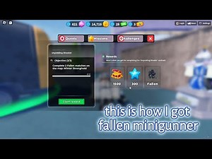 Claiming fallen minigunner skin in tds